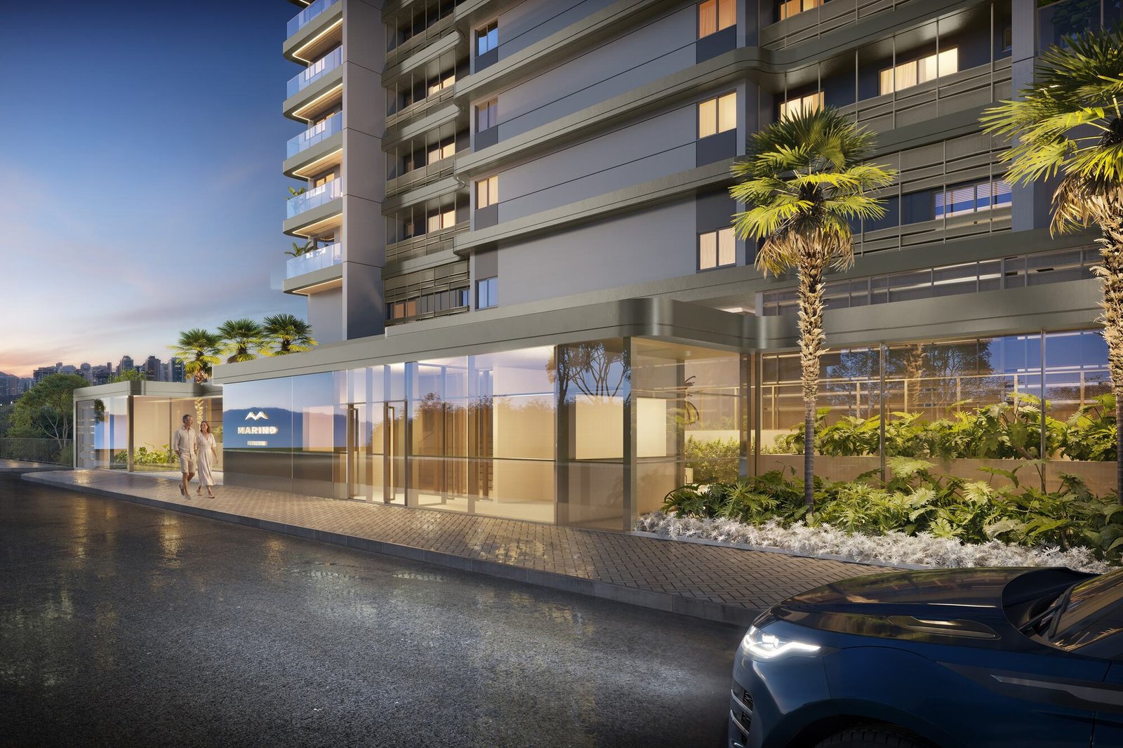 Acesso social pela Avenida Sobral Pinto — Marino by Breton, Barra da Tijuca