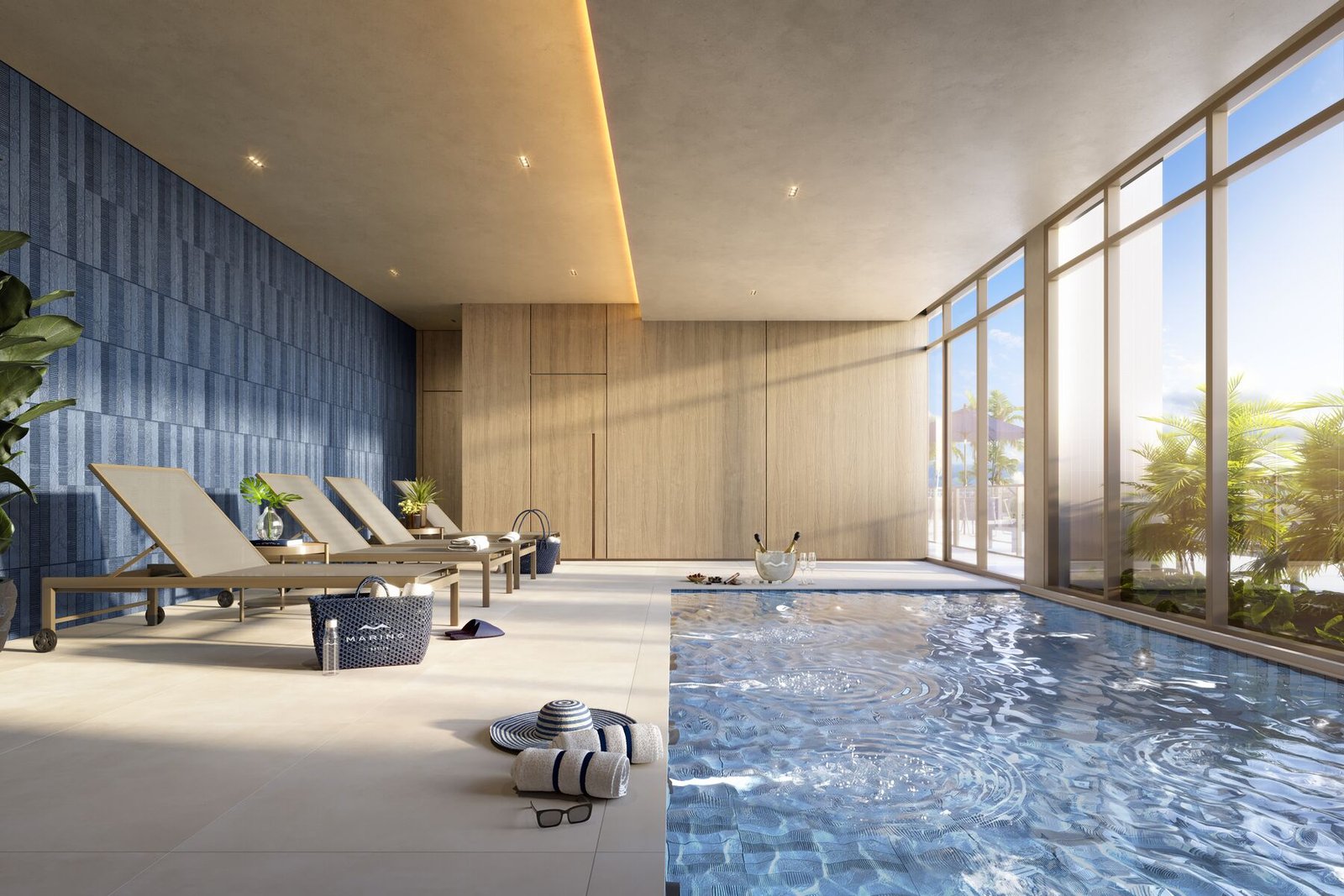 Spa com piscina aquecida, sauna e sala de massagem — Marino by Breton, Barra da Tijuca